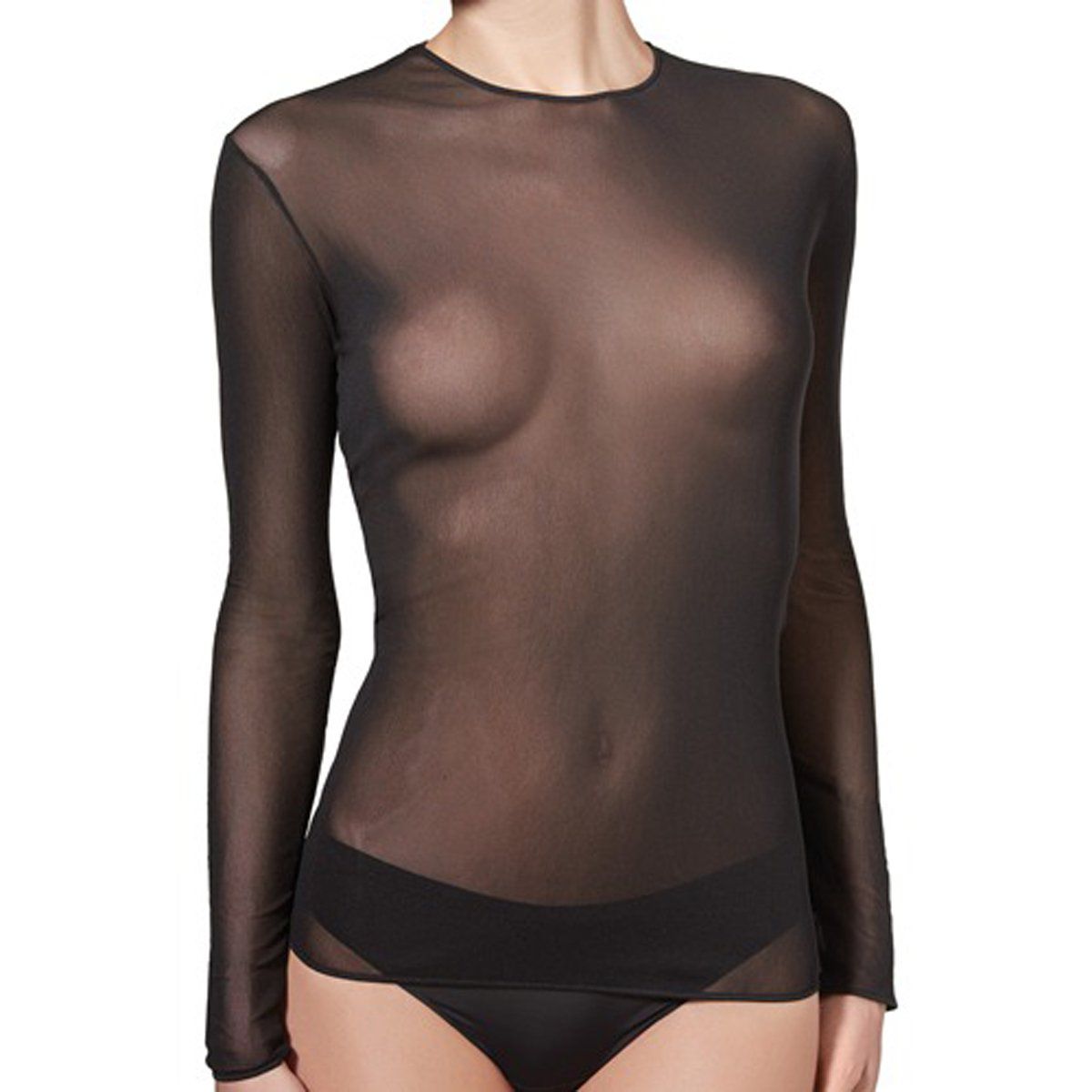 MAGLIA MANICA LUNGA DENIS IN TULLE JANIRA