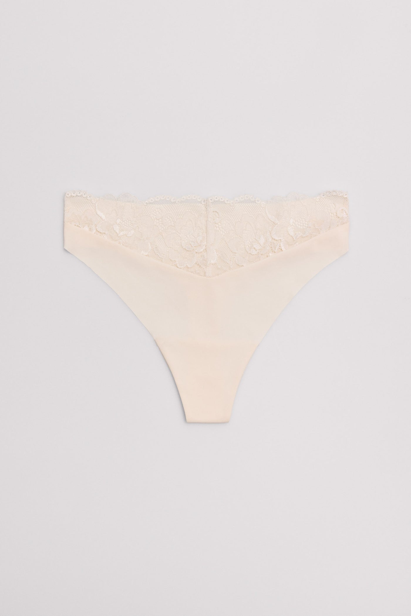 PERIZOMA LYCRA E PIZZO TAGLIO LASER PANNACOTTA YSABEL MORA