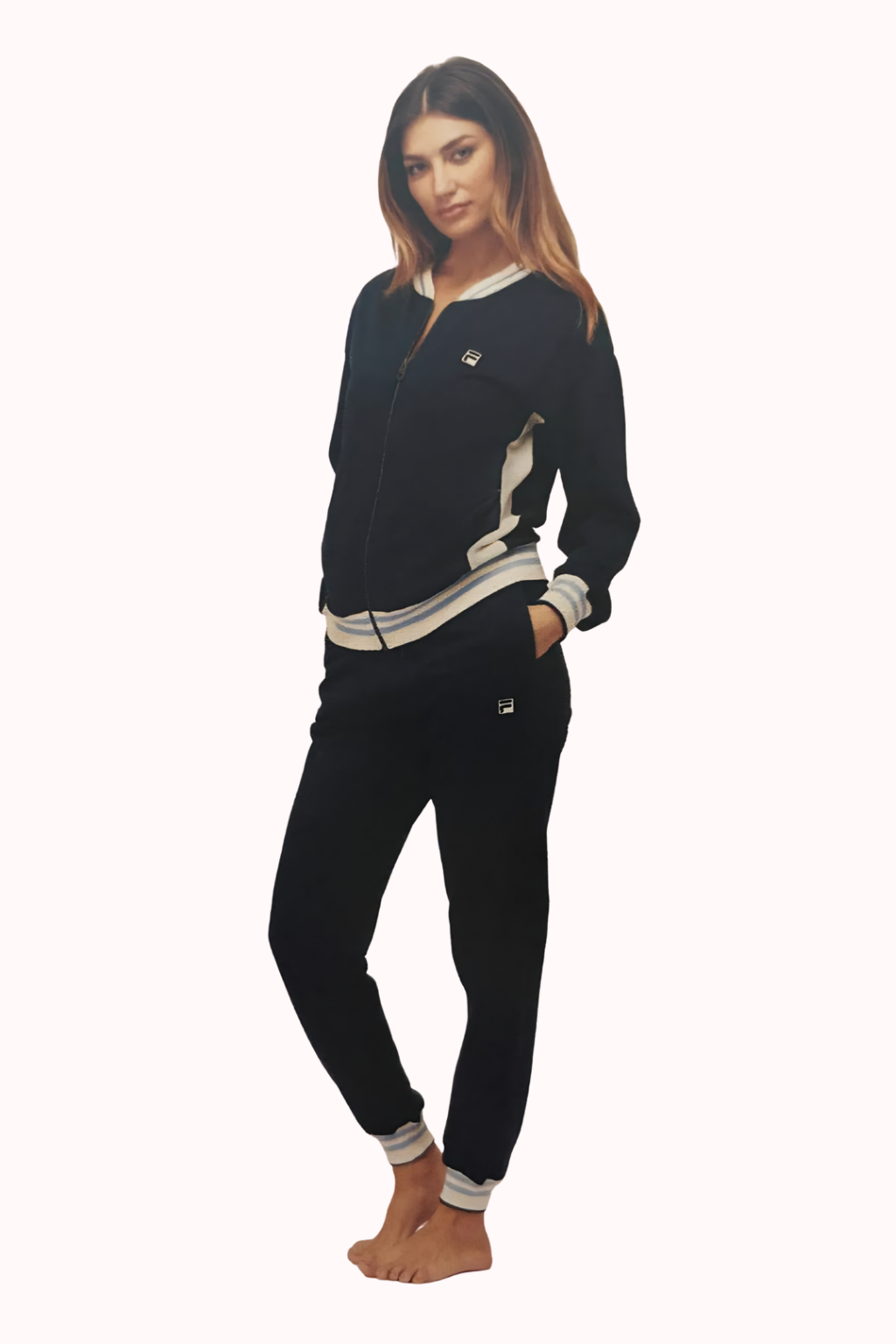 TUTA DONNA NEW NAVY IN COTONE FELPATO FILA