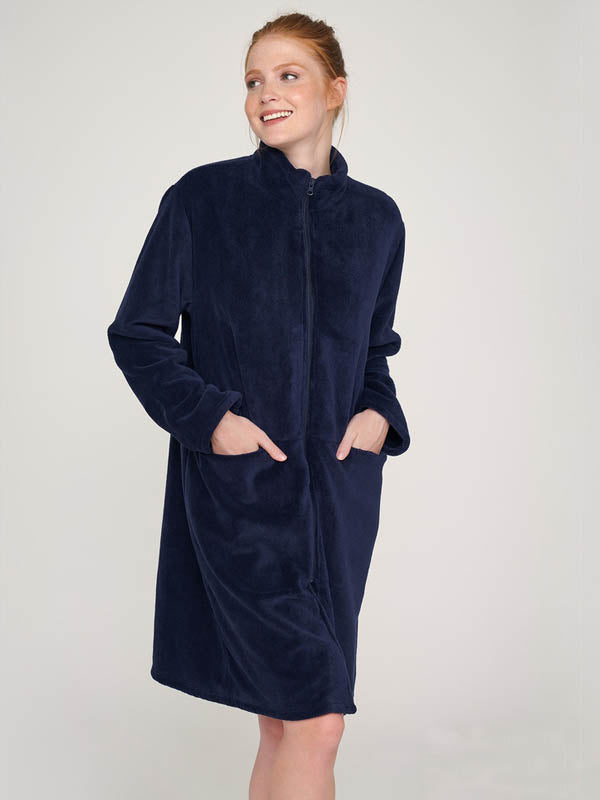 VESTAGLIA IN CINIGLIA BLU NAVY MUYDEMI