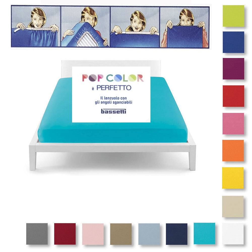 LENZUOLO CON ANGOLI SGANCIABILI BASSETTI PERFETTO
