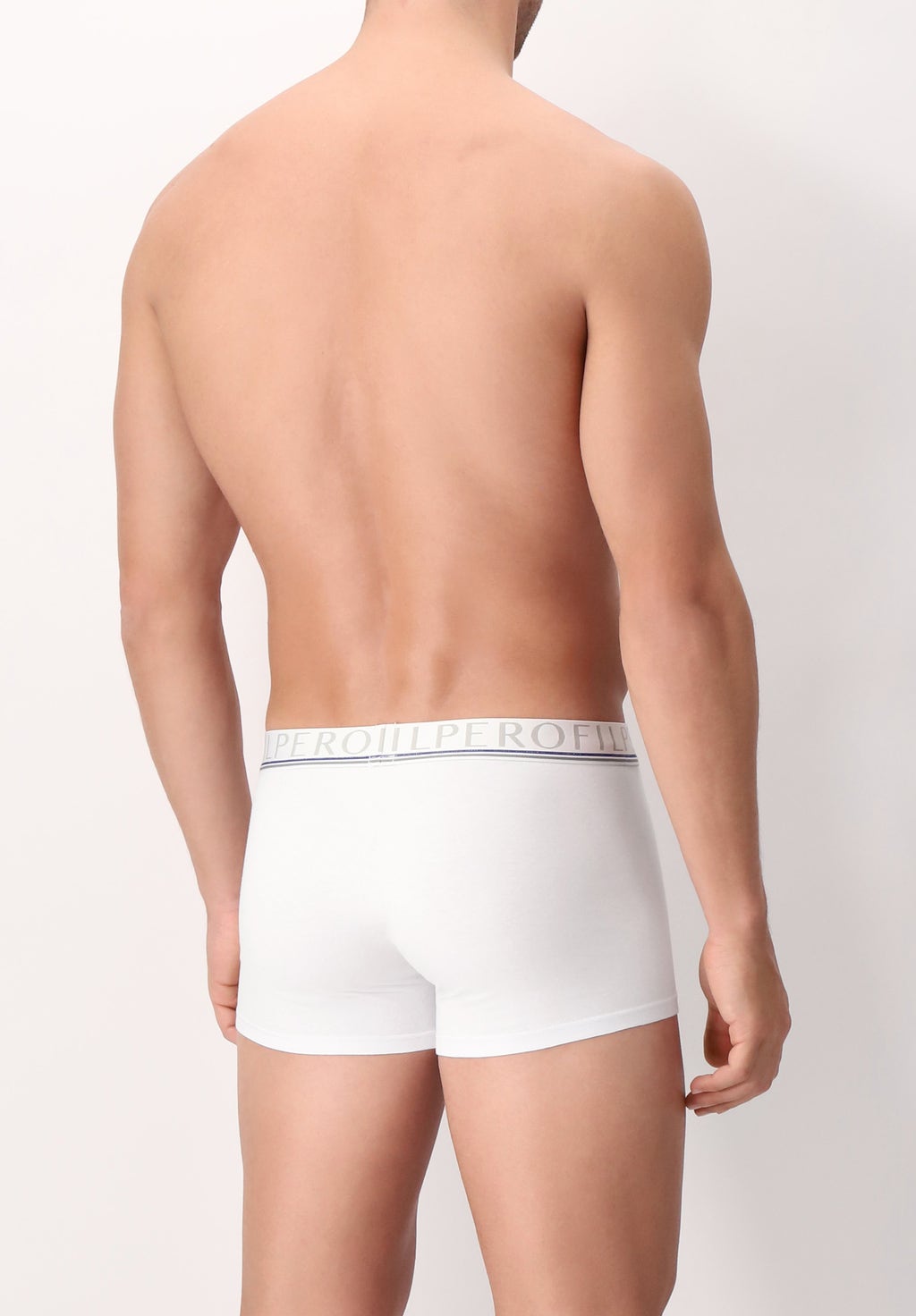 BIPACK BOXER PARIGAMBA IN COTONE ELASTICIZZATO CON LOGO PEROFIL