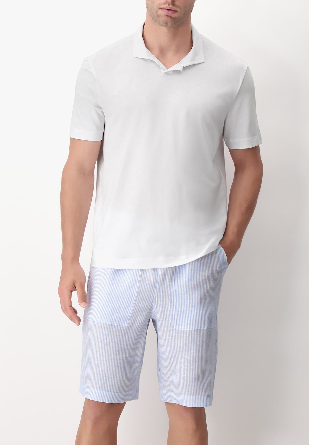 Pigiama Corto Ragazzo - Maglia E Bermuda 100% Cotone, Grigio, Taglia 176cm - Foto 1