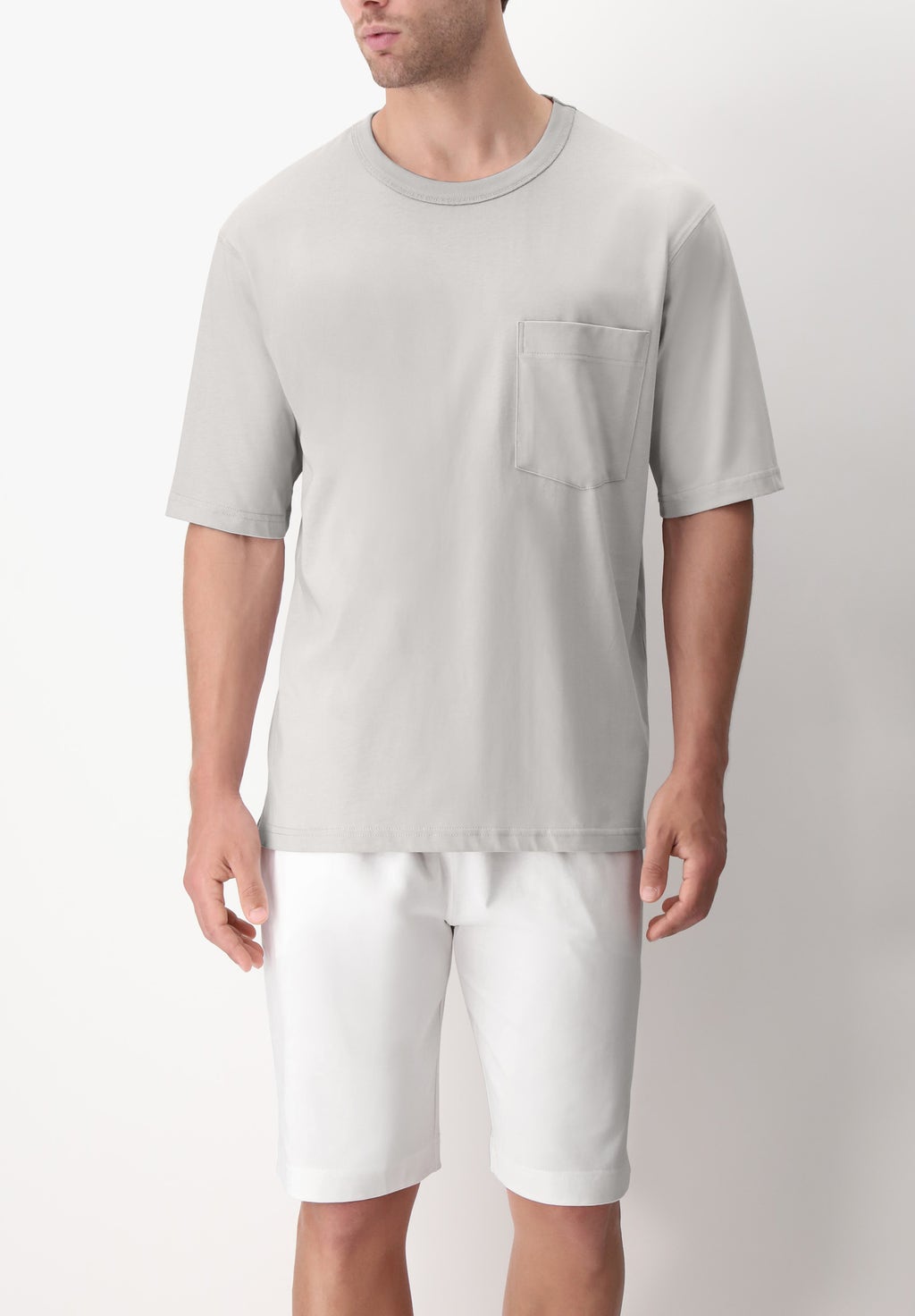 T-SHIRT GIROCOLLO IN COTONE BOXY FIT PEROFIL