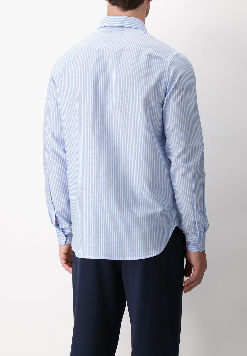 CAMICIA MANICA LUNGA IN FRESCO LINO E COTONE PEROFIL
