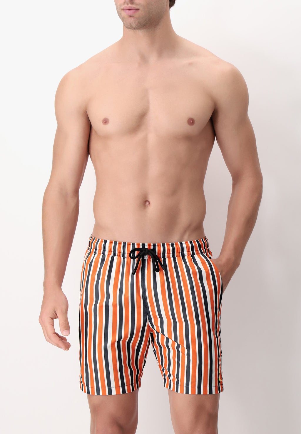 COSTUME BOXER STAMPA REGIMENTAL ARANCIO PEROFIL