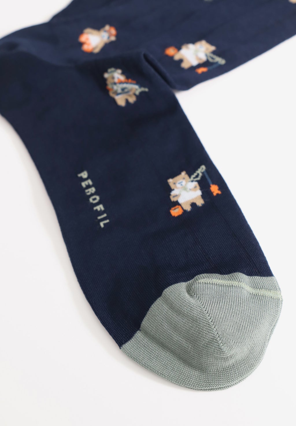 CALZA LUNGA IN FILO DI SCOZIA ELASTICIZZATO FANTASIA TEDDY PEROFIL