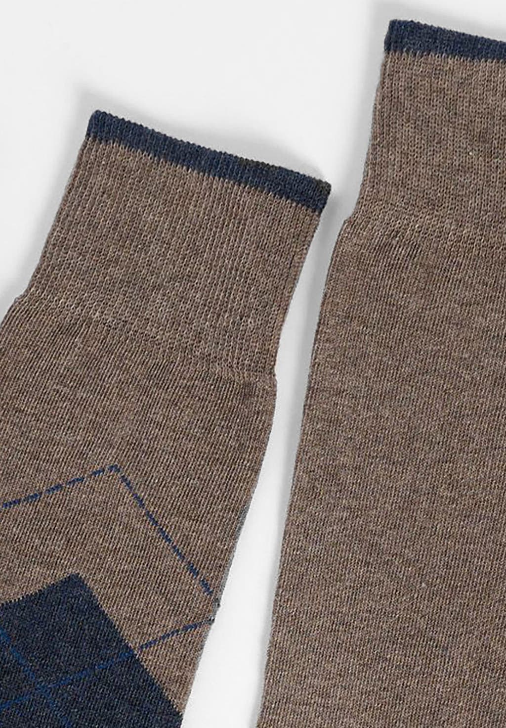 CALZA LUNGA IN COTONE INVERNALE FANTASIA ROMBI BIPACK PEROFIL