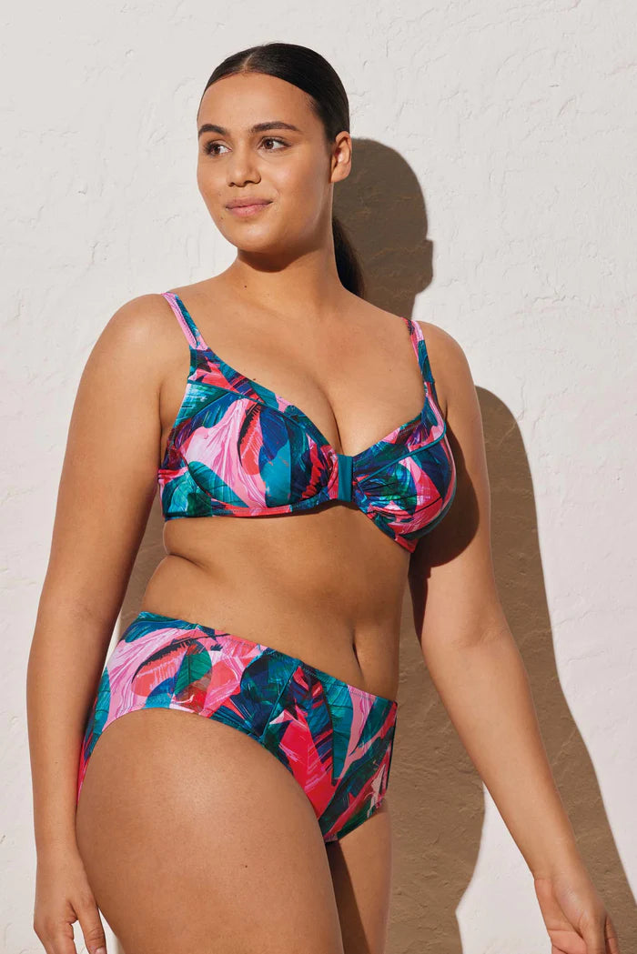 TOP BIKINI MINIMIZER COPPA E STAMPA TROPICALE YSABEL MORA