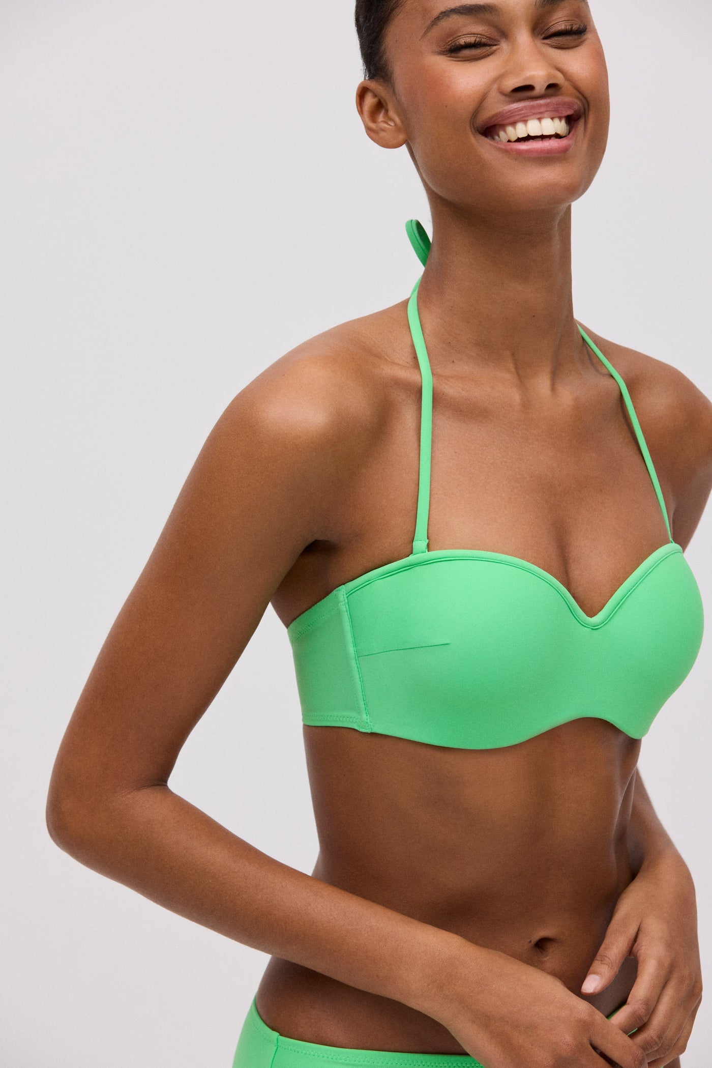 TOP BIKINI A FASCIA VERDE MENTA YSABEL MORA
