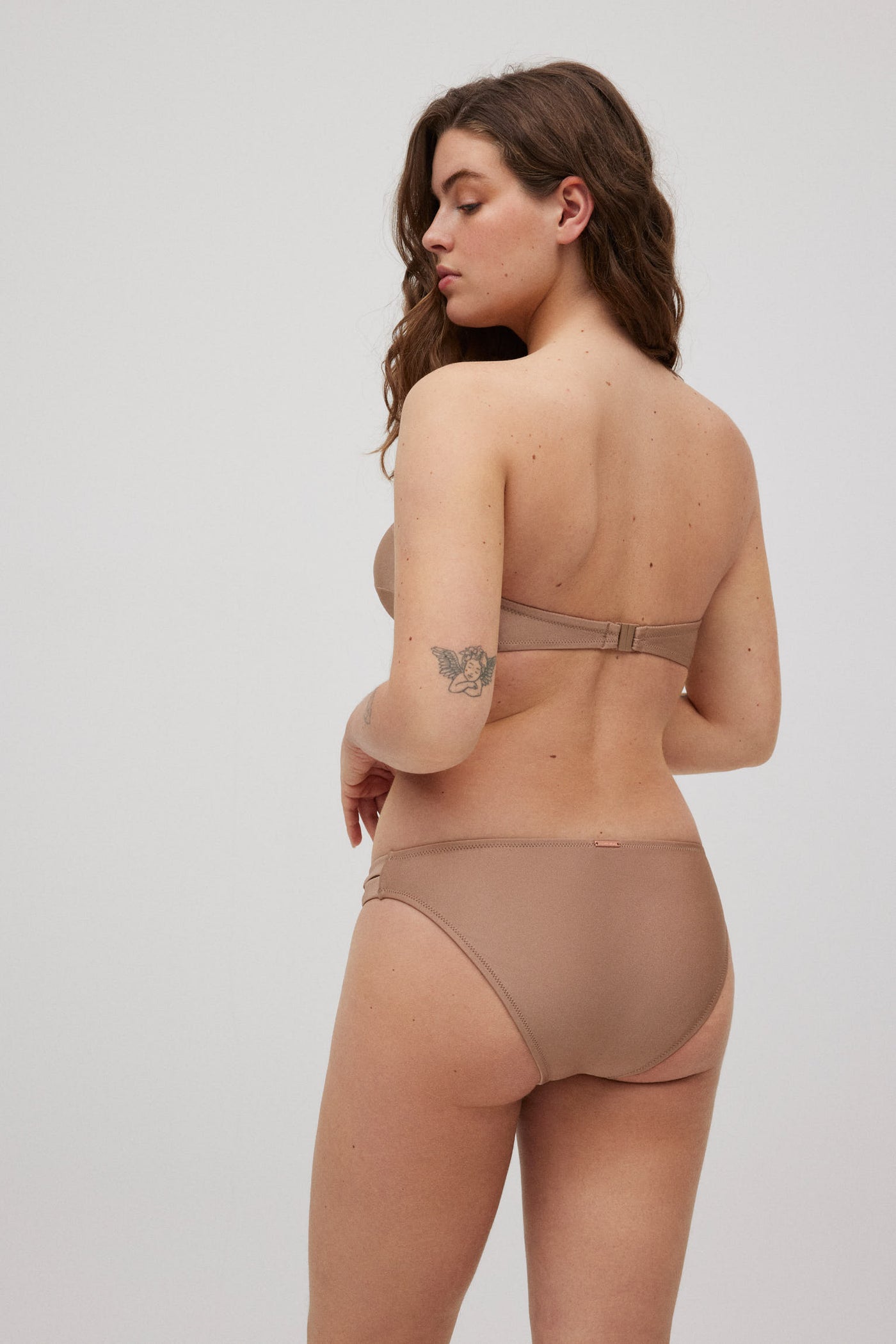 SLIP BIKINI BRONZO CON DETTAGLIO NODO LATERALE YSABEL MORA