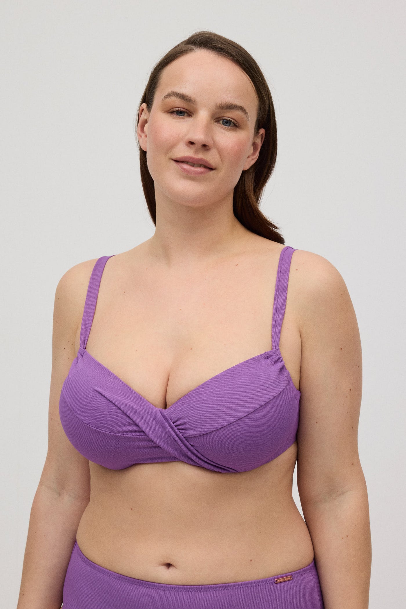 TOP BIKINI MINIMIZER IN MICROPIQUÉ COPPA D VIOLA YSABEL MORA