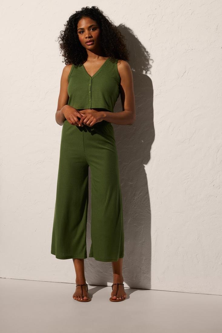 PANTALONI CROPPED COSTINA AMPIO YSABEL MORA