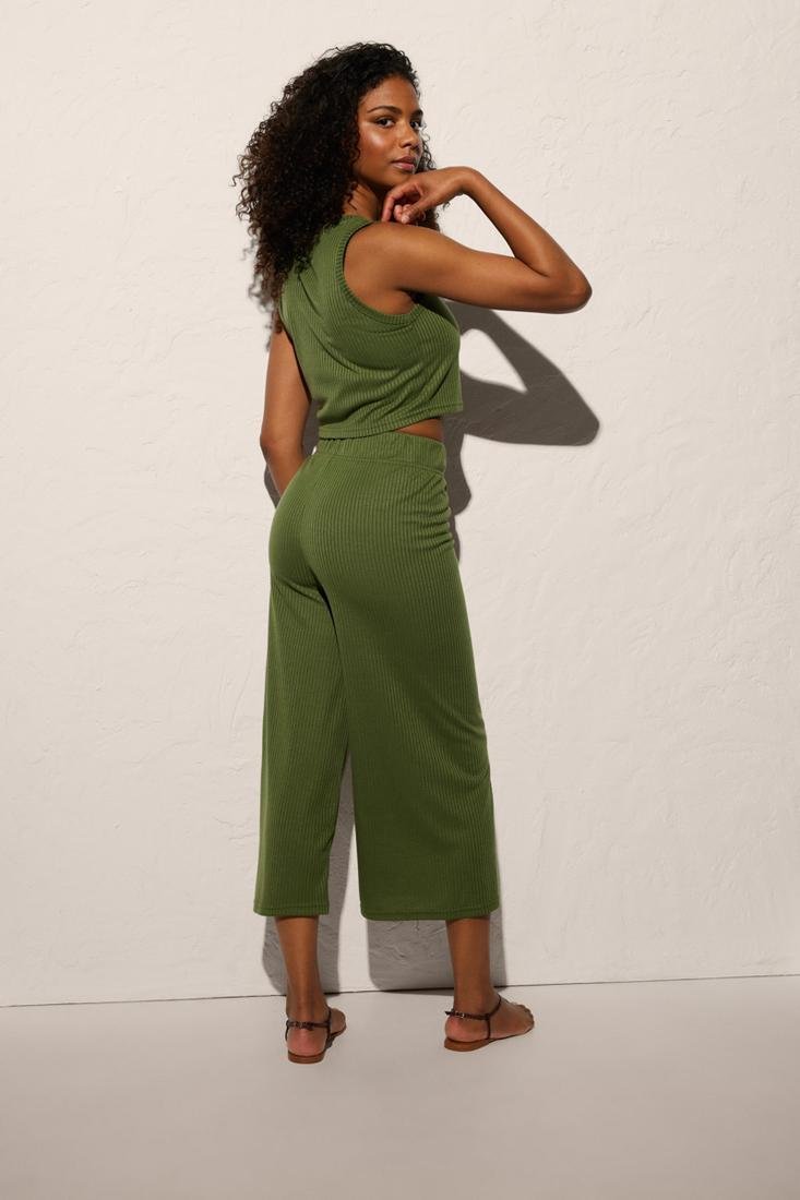 PANTALONI CROPPED COSTINA AMPIO YSABEL MORA