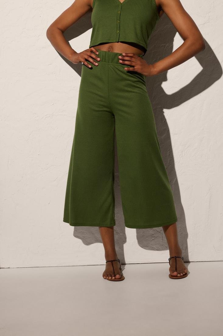 PANTALONI CROPPED COSTINA AMPIO YSABEL MORA