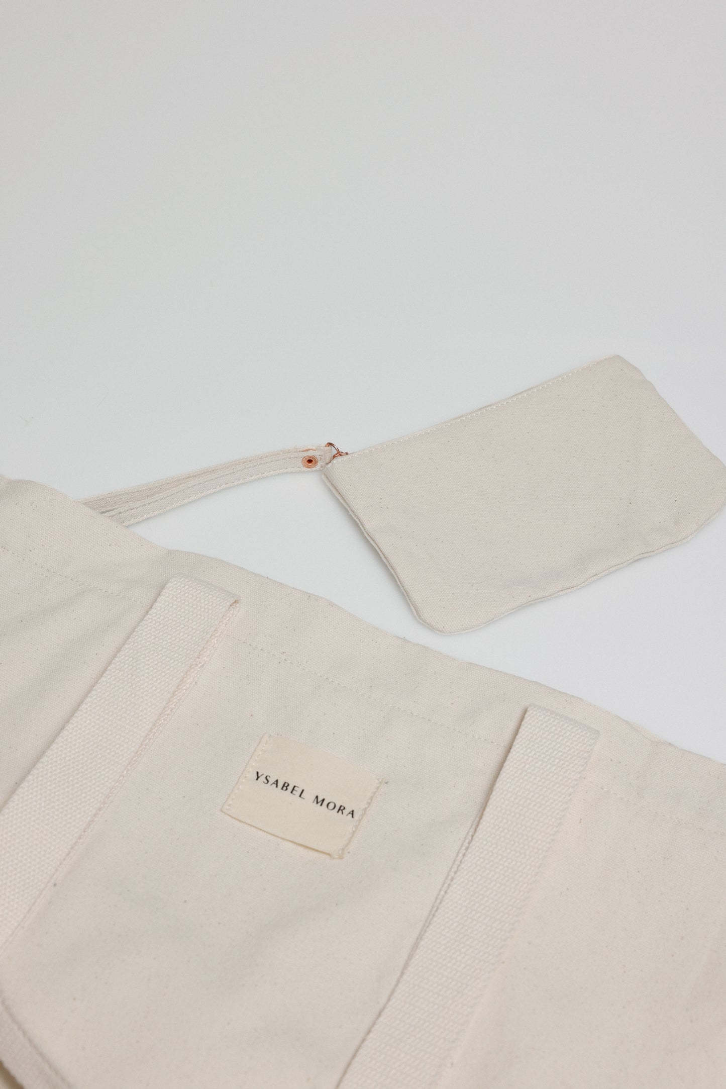 BORSA DA MARE IN TESSUTO BEIGE YSABEL MORA