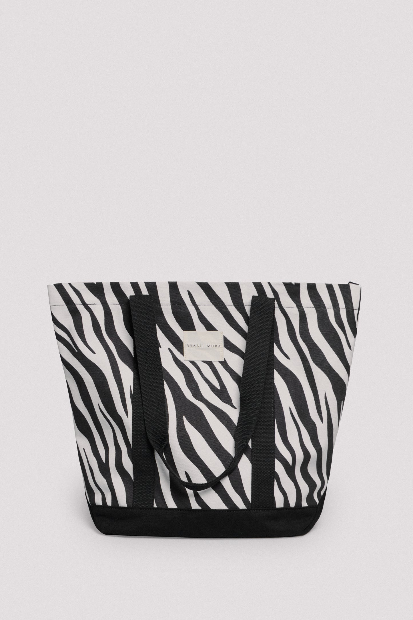 BORSA DA MARE IN TESSUTO STAMPA ANIMALIER ZEBRATA YSABEL MORA