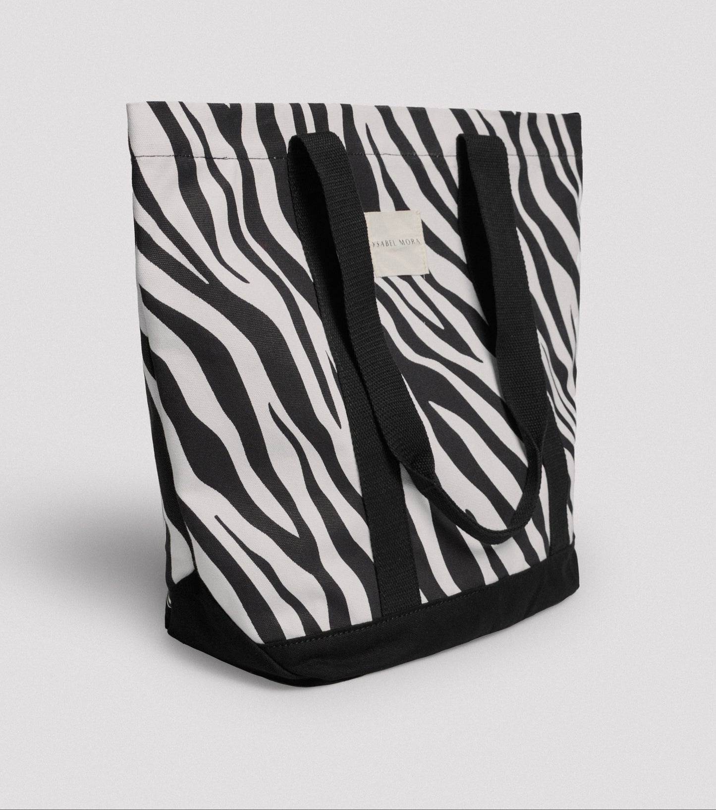 BORSA DA MARE IN TESSUTO STAMPA ANIMALIER ZEBRATA YSABEL MORA