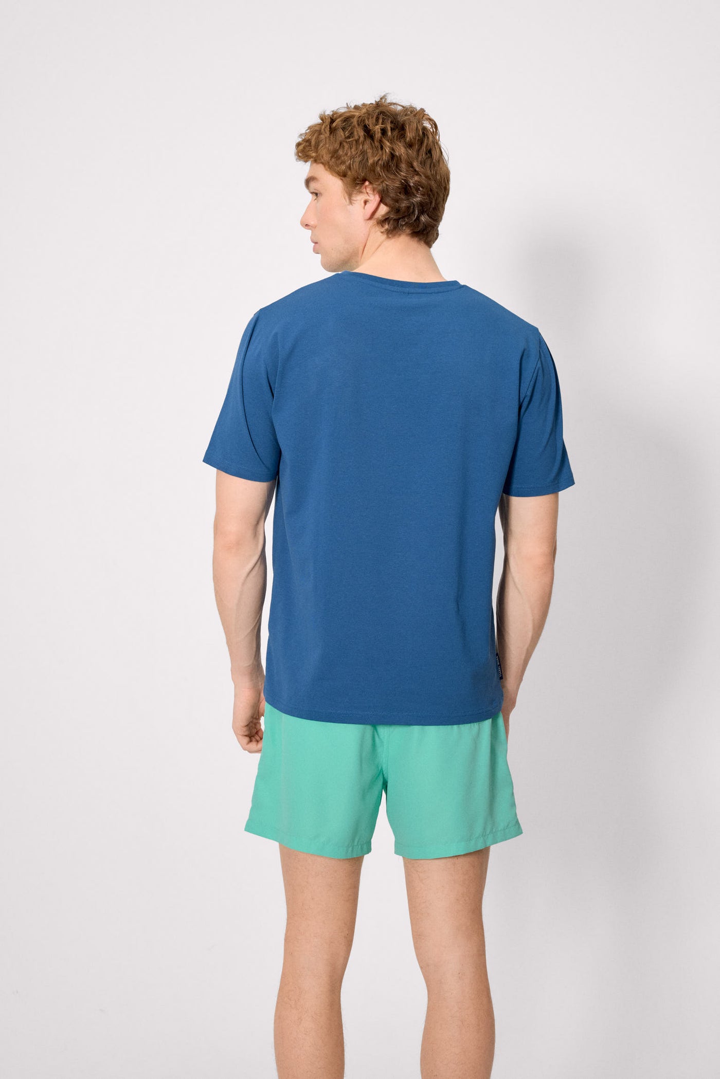 T-SHIRT BLU OCEANO STAMPA BICICLETTE YSABEL MORA