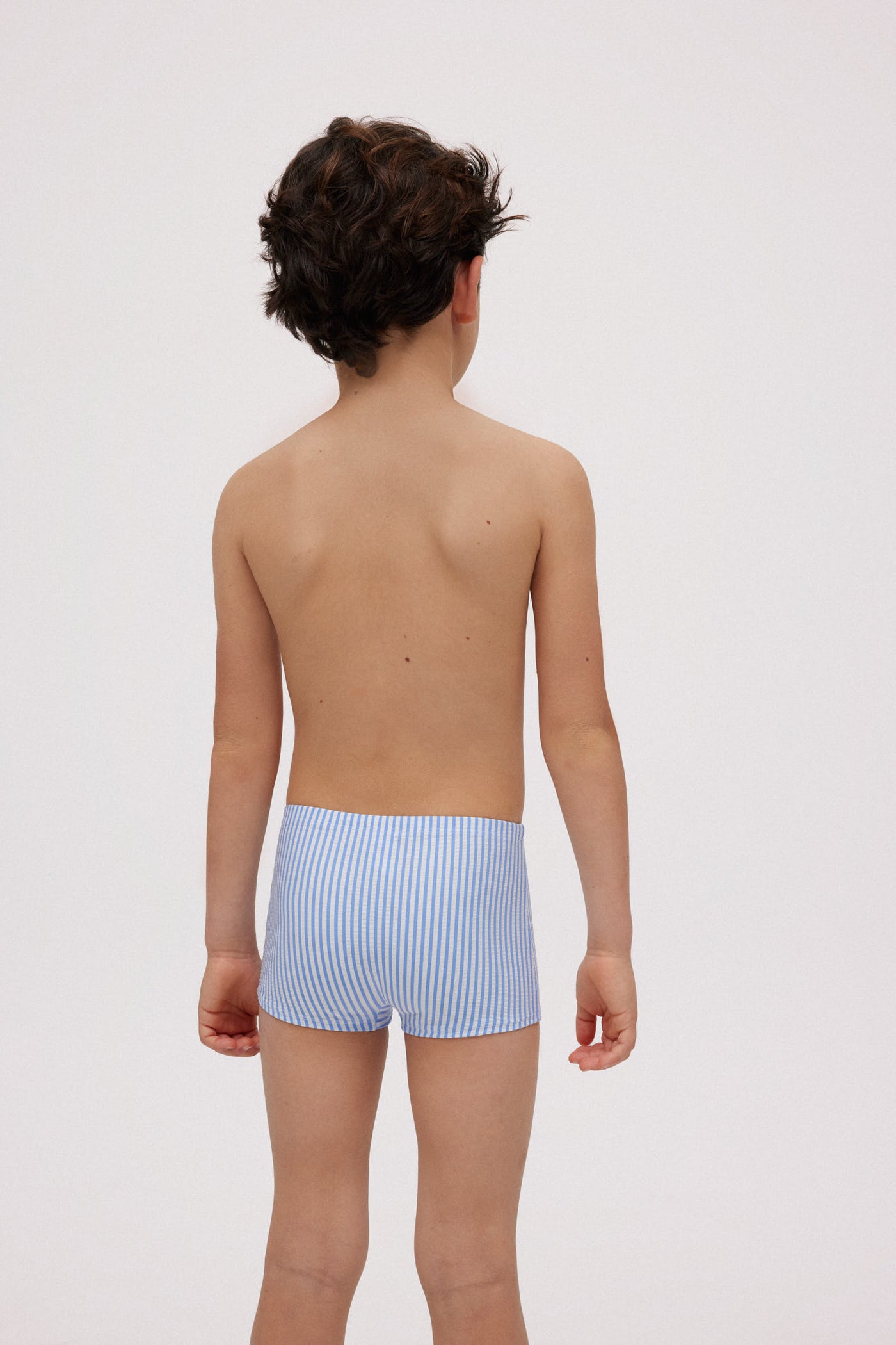 COSTUME BOXER BAMBINO TAGLIO ADERENTE CON STAMPA A RIGHE YSABEL MORA