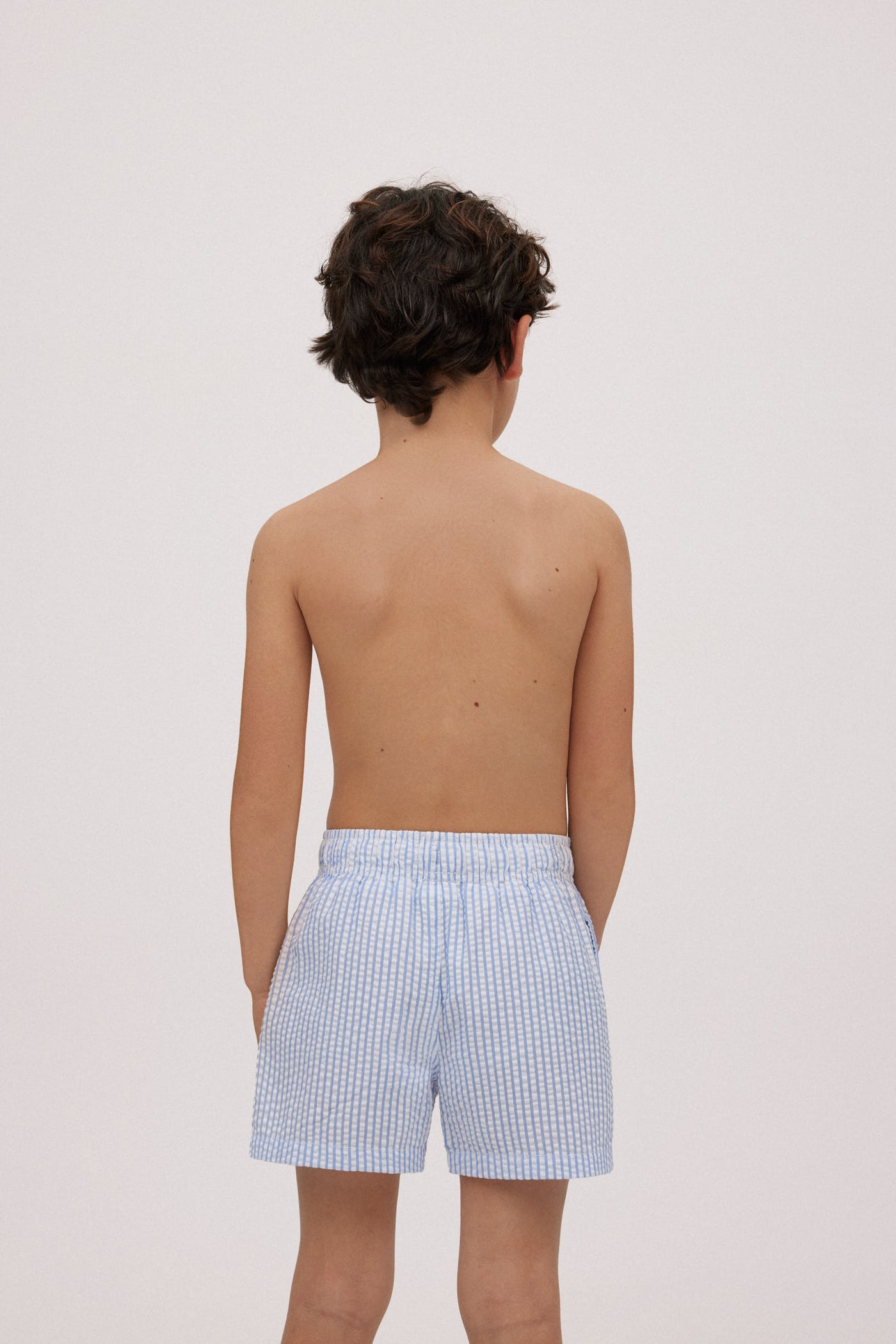 COSTUME BOXER BAMBINO CON STAMPA A RIGHE YSABEL MORA