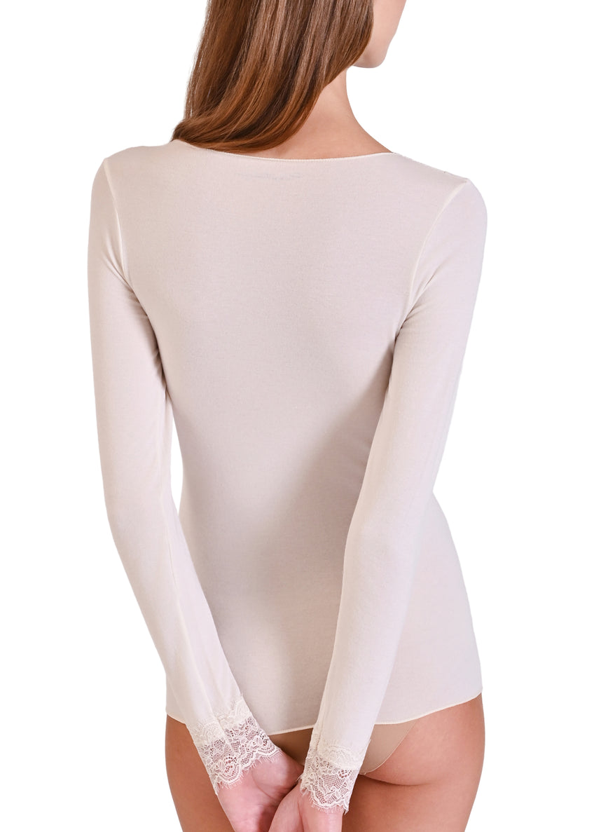 MAGLIA LEGER CON CASHMERE SCOLLO A V PIZZO PHILIPPE MATIGNON