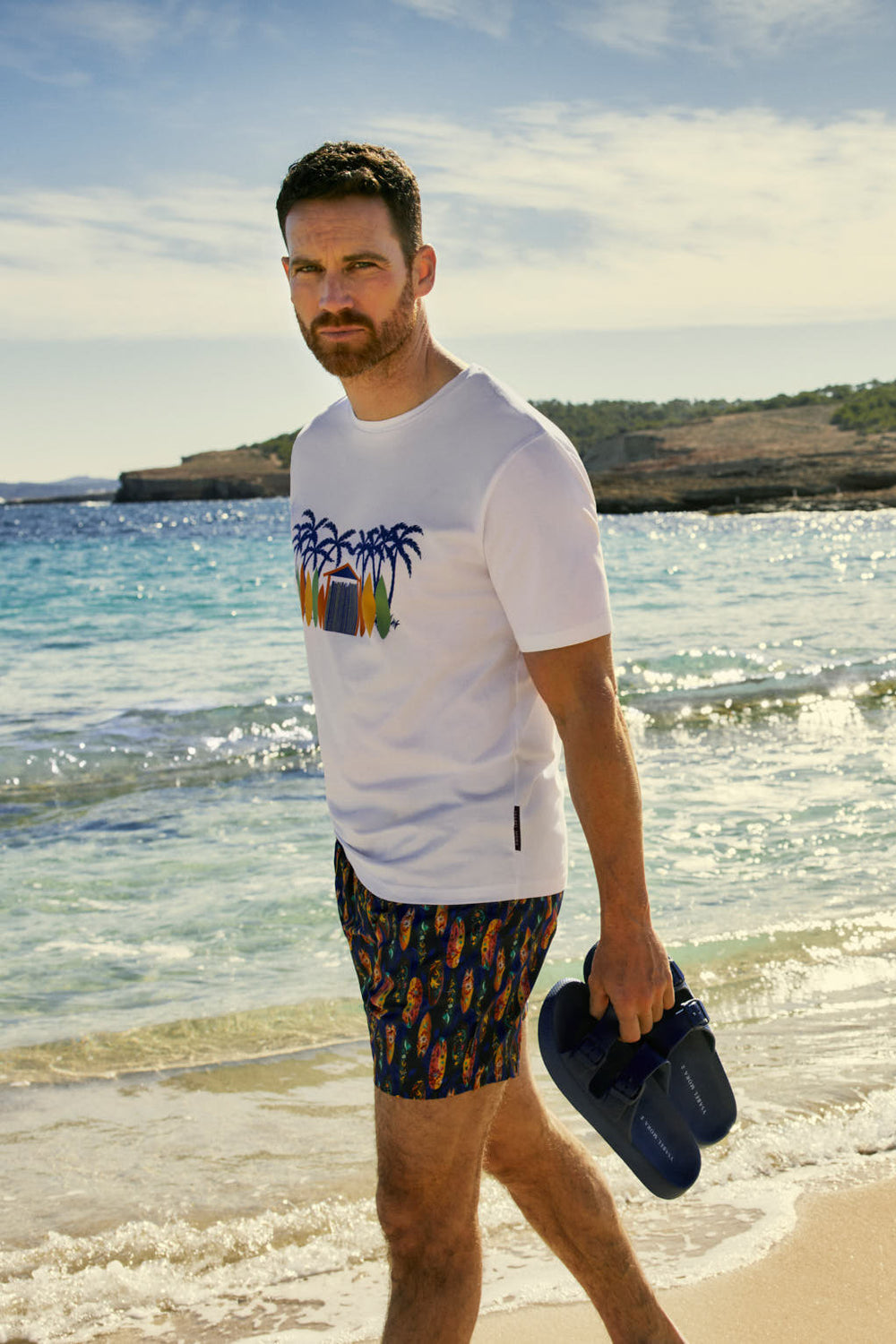 COSTUME BOXER CON STAMPA TAVOLE DA SURF TROPICALI YSABEL MORA