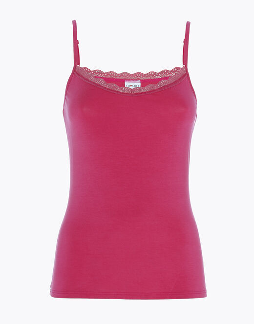 TOP BASIC SOUL LISCIO IN VISCOSA E PIZZO LOVABLE