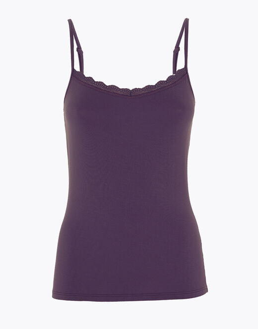TOP BASIC SOUL LISCIO IN VISCOSA E PIZZO LOVABLE