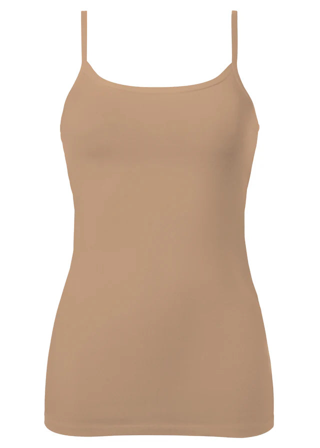CANOTTIERA SPALLINE SOTTILI COTONE ORGANICO GOLDEN LADY
