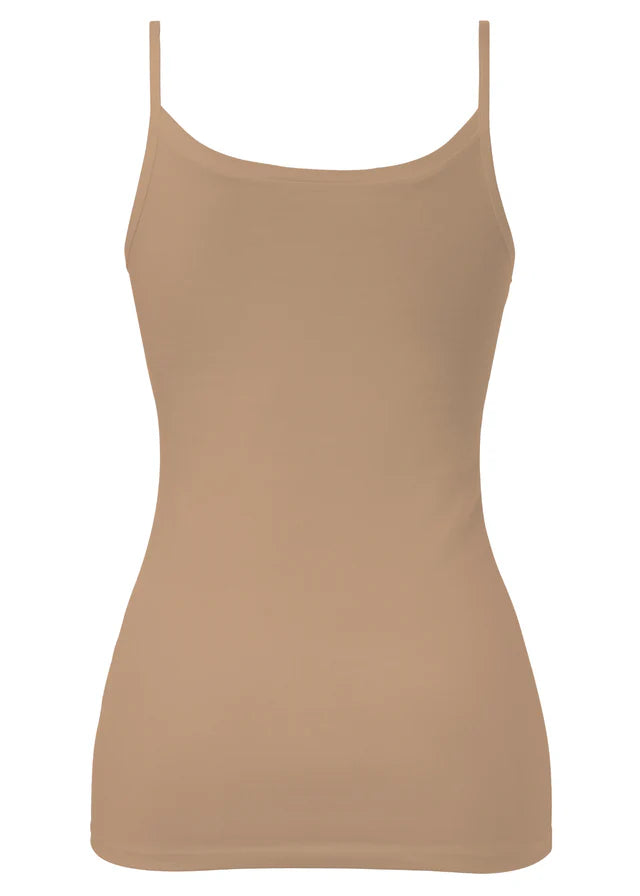CANOTTIERA SPALLINE SOTTILI COTONE ORGANICO GOLDEN LADY