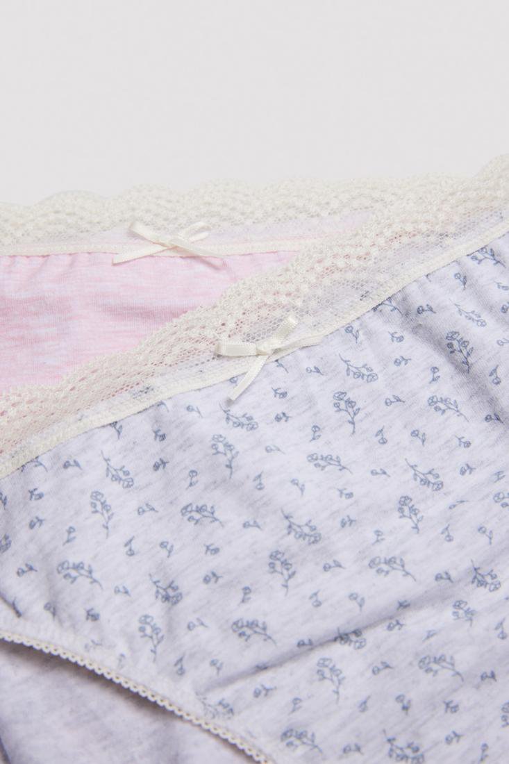 SET DA DUE MINI SLIP IN COTONE NATURALE YSABEL MORA