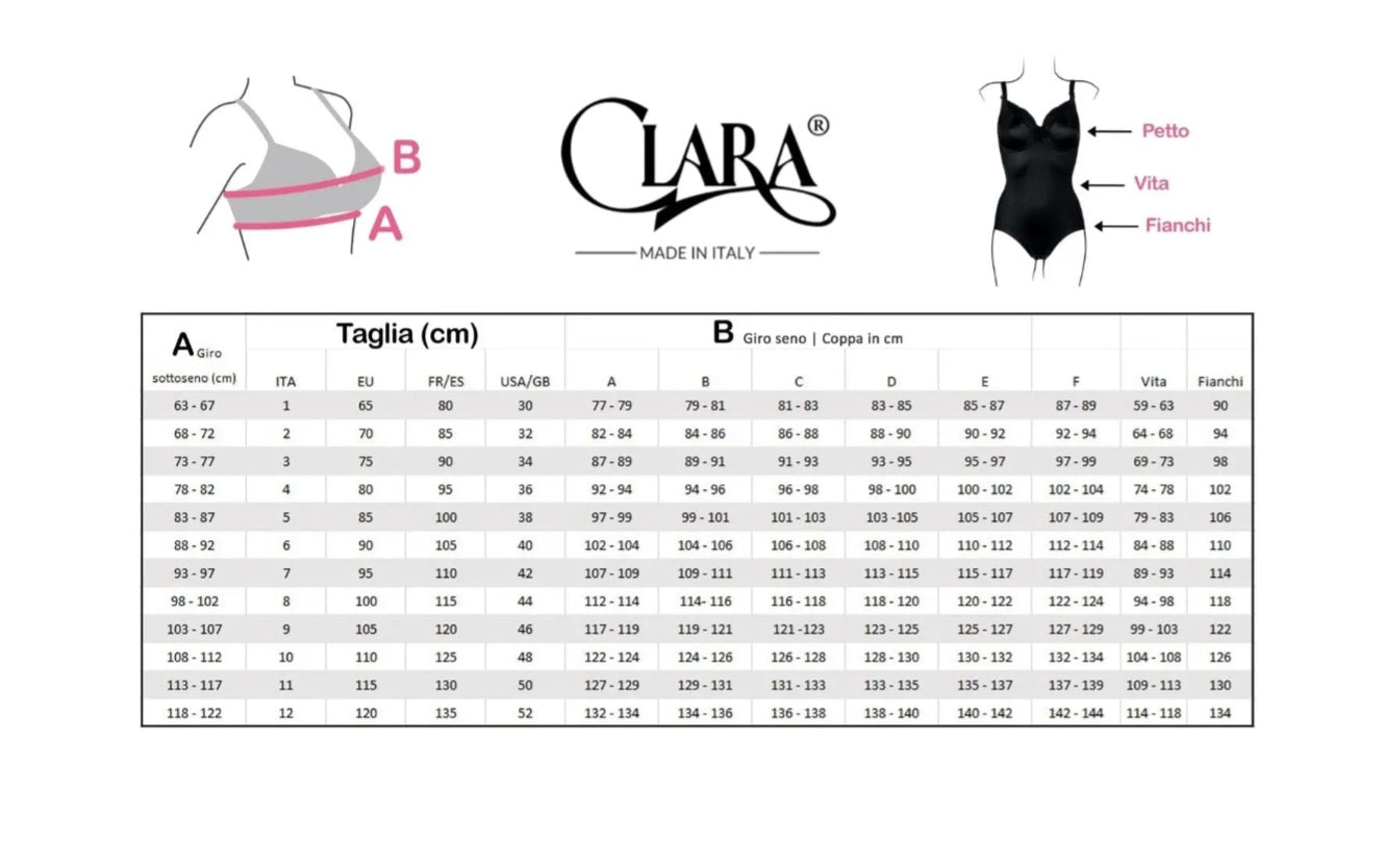 BODY DOMITILLA CON FERRETTO CLARA INTIMO