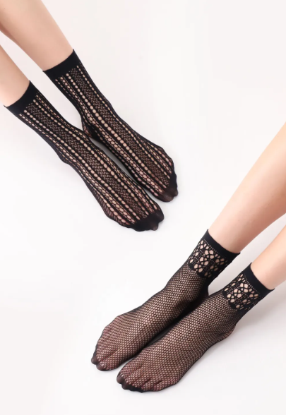 CALZINI A RETE TWINS TWO NETS BIPACK OROBLU