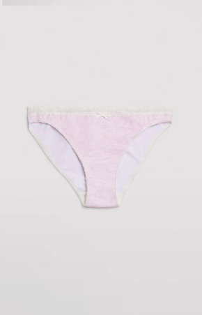 SET DA DUE MINI SLIP IN COTONE NATURALE YSABEL MORA