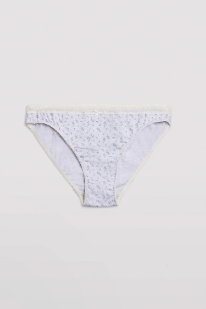 SET DA DUE MINI SLIP IN COTONE NATURALE YSABEL MORA