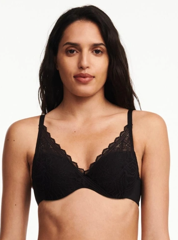 REGGISENO FLORAL TOUCH PREFORMATO NERO CHANTELLE EASYFEEL
