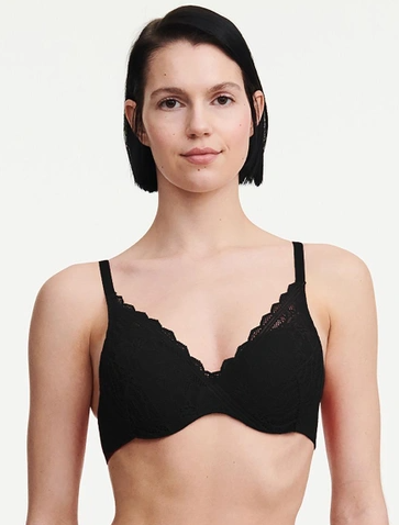REGGISENO FLORAL TOUCH PREFORMATO NERO CHANTELLE EASYFEEL