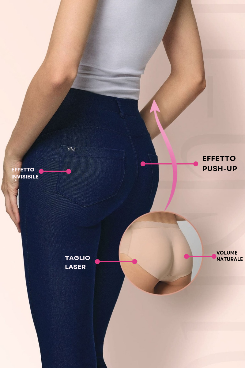 SLIP PUSH-UP IN TINTA UNITA NERO YSABEL MORA