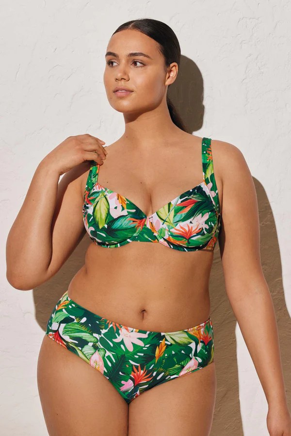TOP BIKINI MINIMIZER COPPA F STAMPA TROPICALE YSABEL MORA