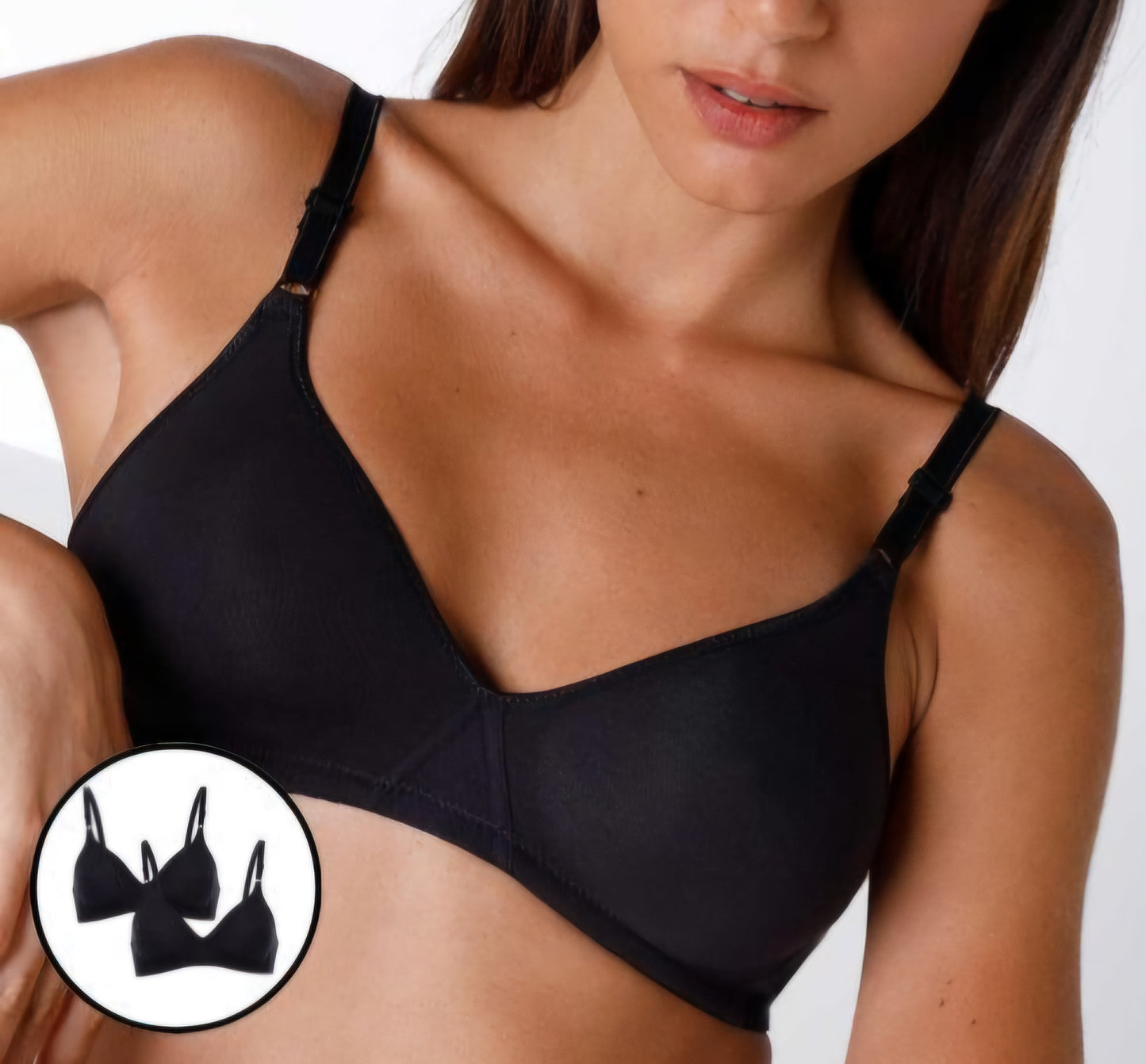 BIPACK REGGISENO COTTON LINE SENZA FERRETTO LOVABLE