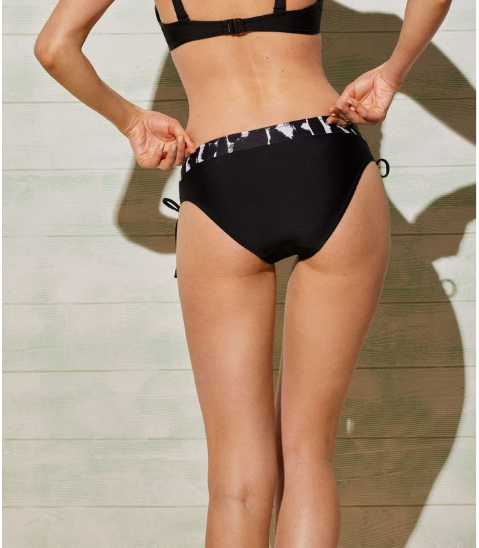 SLIP BIKINI VITA MIDI CON DETTAGLI BLACK & WHITE YSABEL MORA