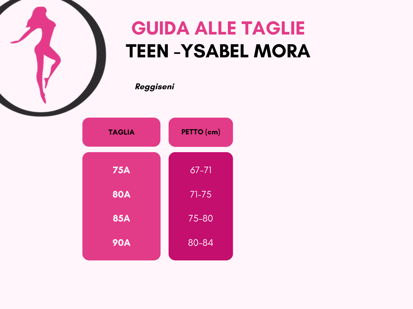 REGGISENO TEEN STILE SPORTIVO YSABEL MORA