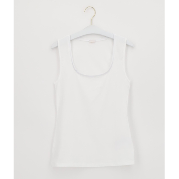 TOP SPALLA LARGA IN COTONE E MODAL PERFECT LINE OROBLU'