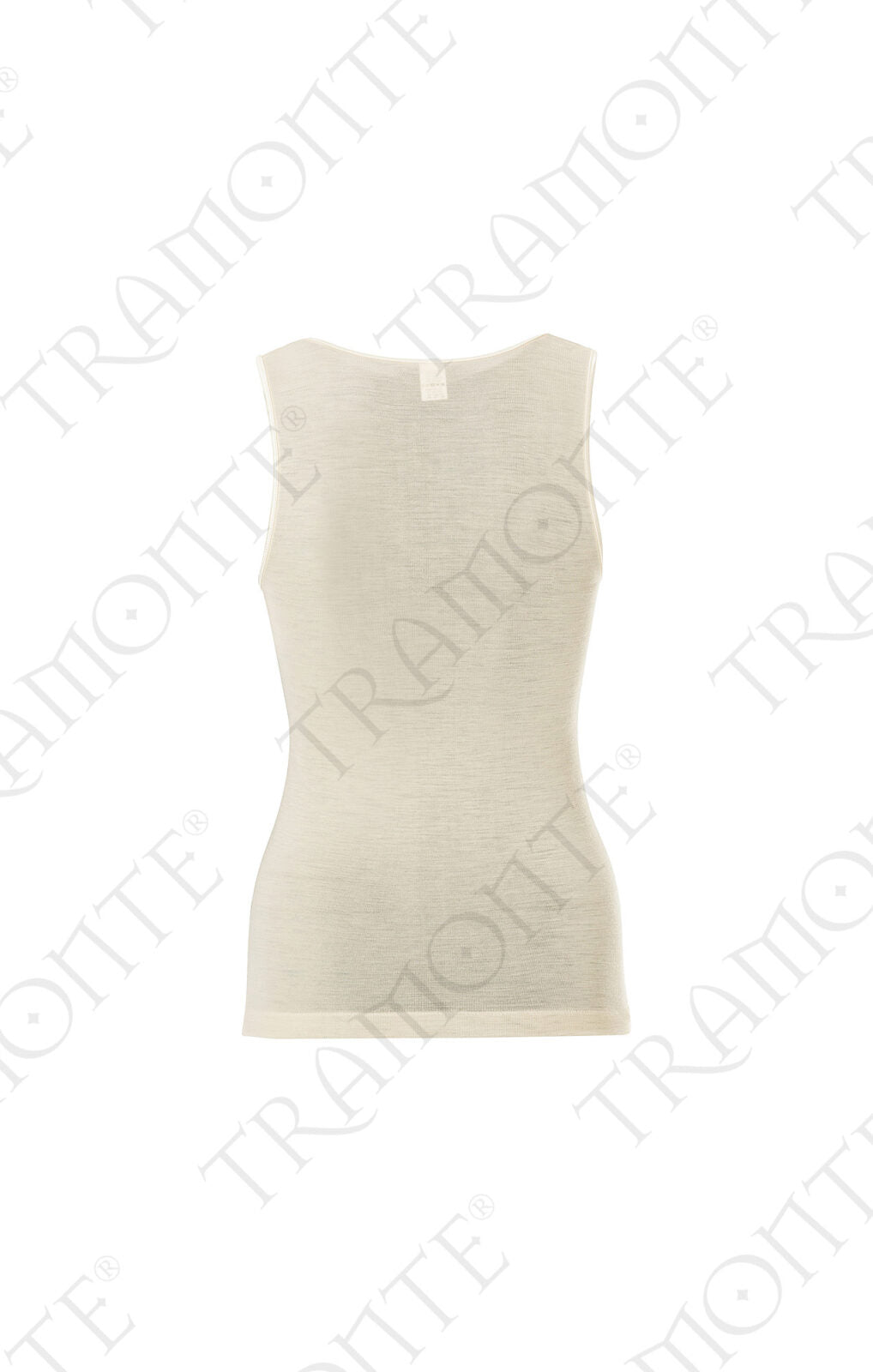 CANOTTA "LISA" SPALLA LARGA LANA & SETA TRAMONTE