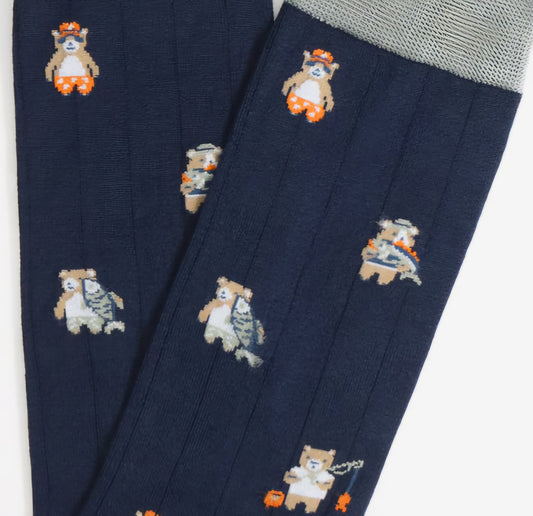CALZA LUNGA IN FILO DI SCOZIA ELASTICIZZATO FANTASIA TEDDY PEROFIL