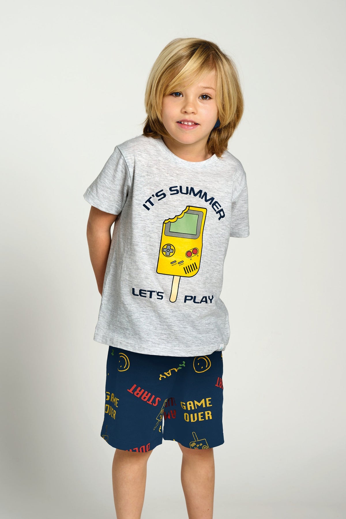 PIGIAMA CORTO TEEN "IT'S SUMMER, LET'S PLAY" MUYDEMI