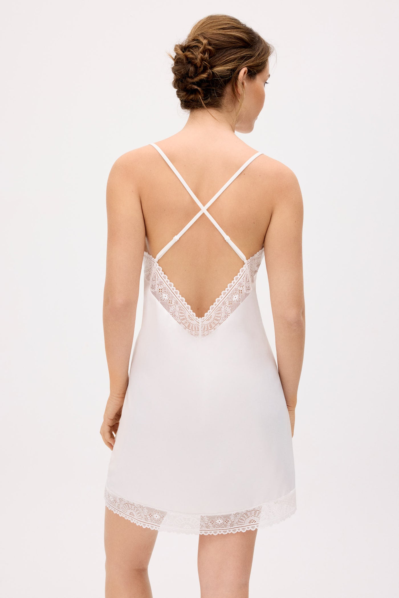 SOTTOVESTE SPOSA IN RASO E PIZZO YSABEL MORA