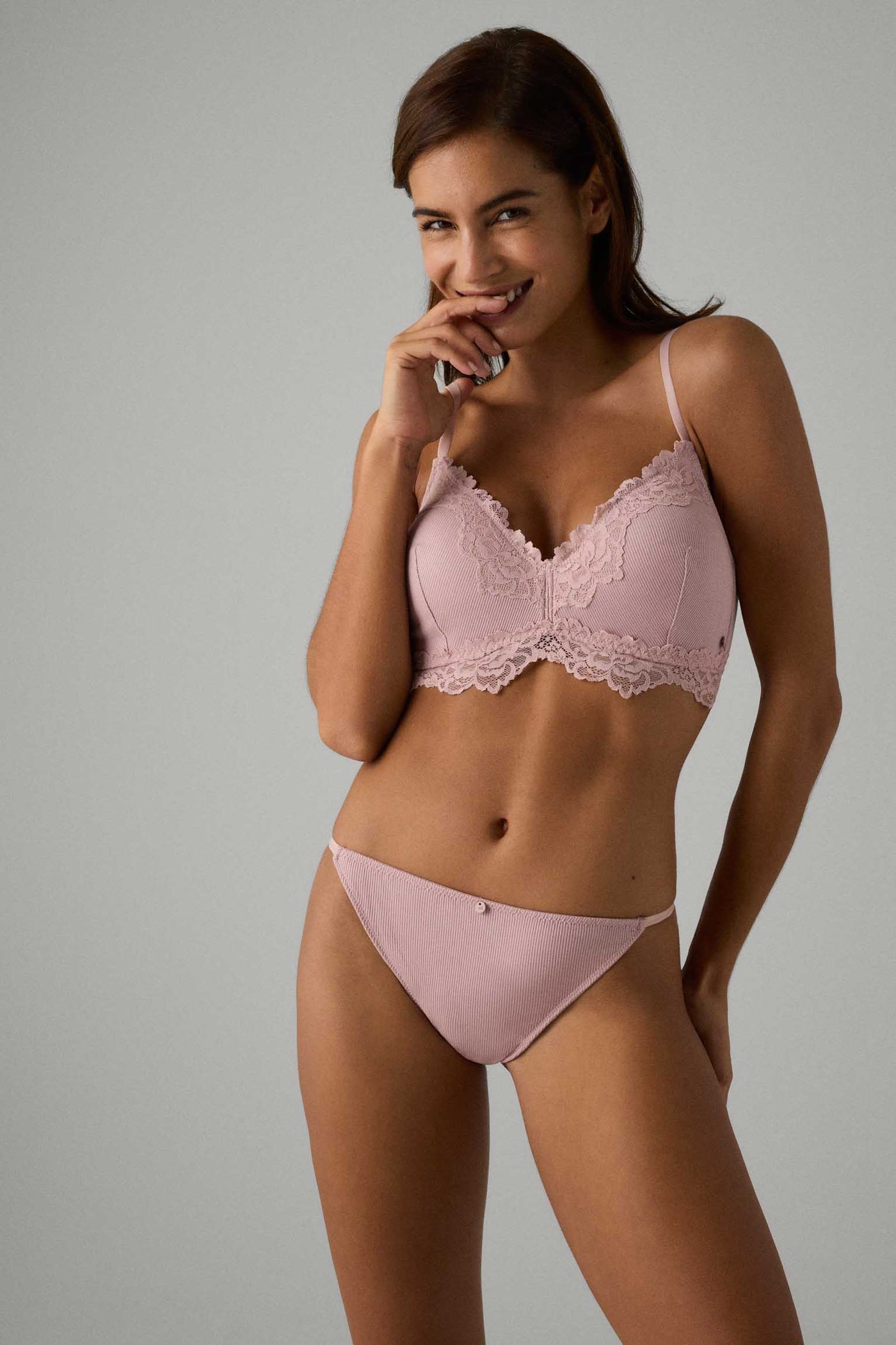 SLIP BRASILIANA A COSTINE DUSTY PINK SCURO YSABEL MORA