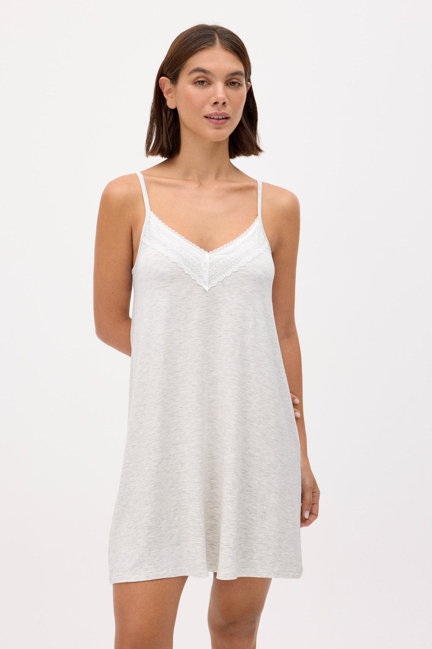 CAMICIA DA NOTTE CON PIZZO YSABEL MORA